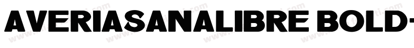 averiasanalibre bold字体转换